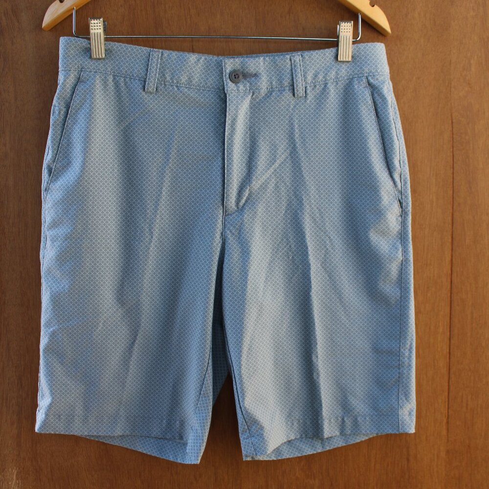 GrandSlam Men’s Golf Shorts Size 32 Gray Geometric Print Performance Casual